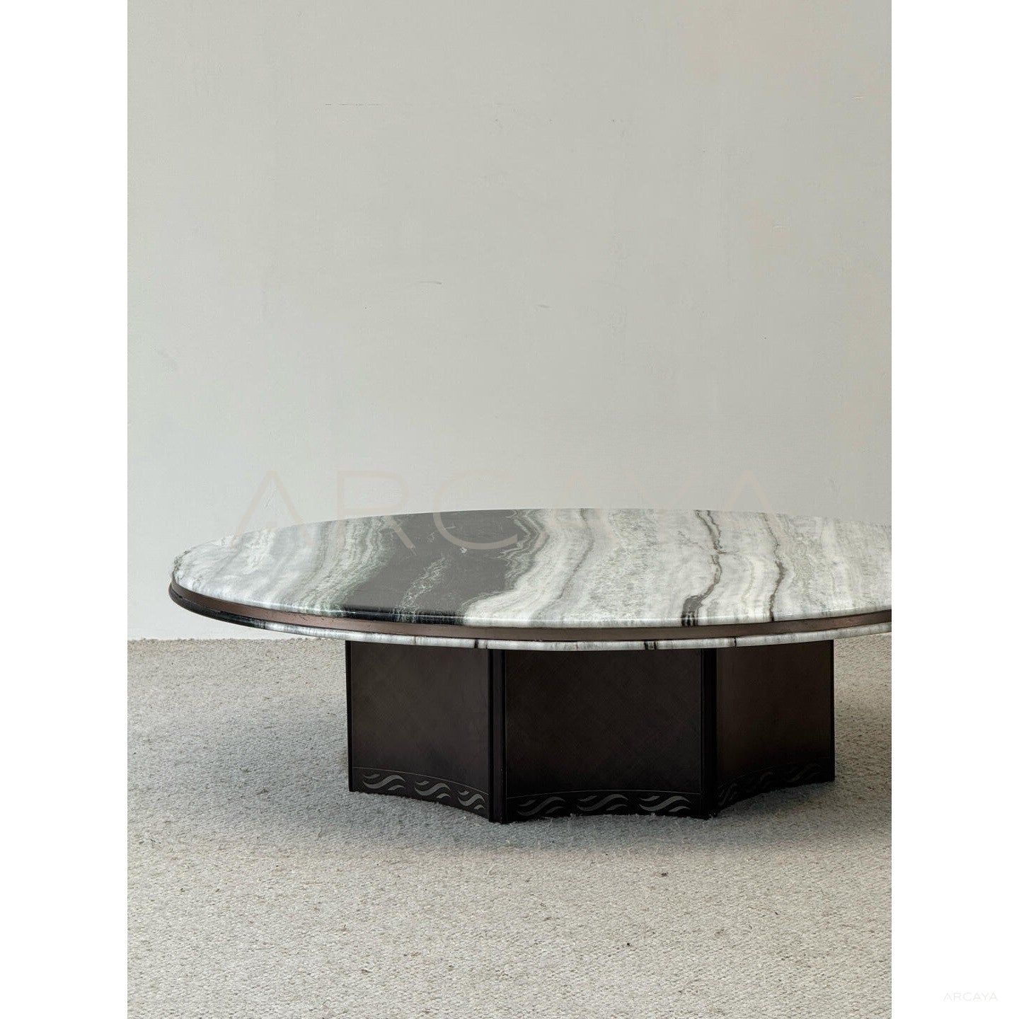 Ink Wash Stone Coffee Table - scene