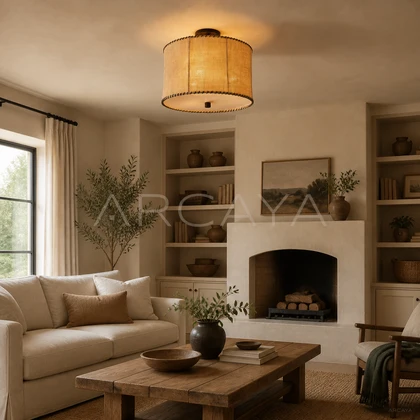 Bellamy Hollow Ceiling Light — styled interior view 02
