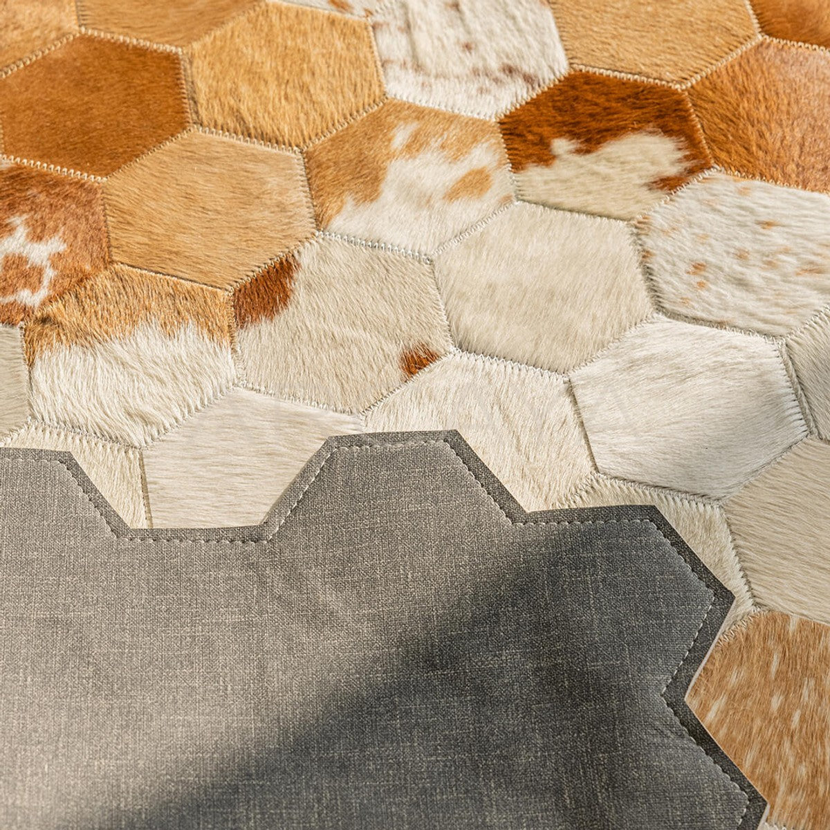 Stain Resistant Cowhide Rug - scene