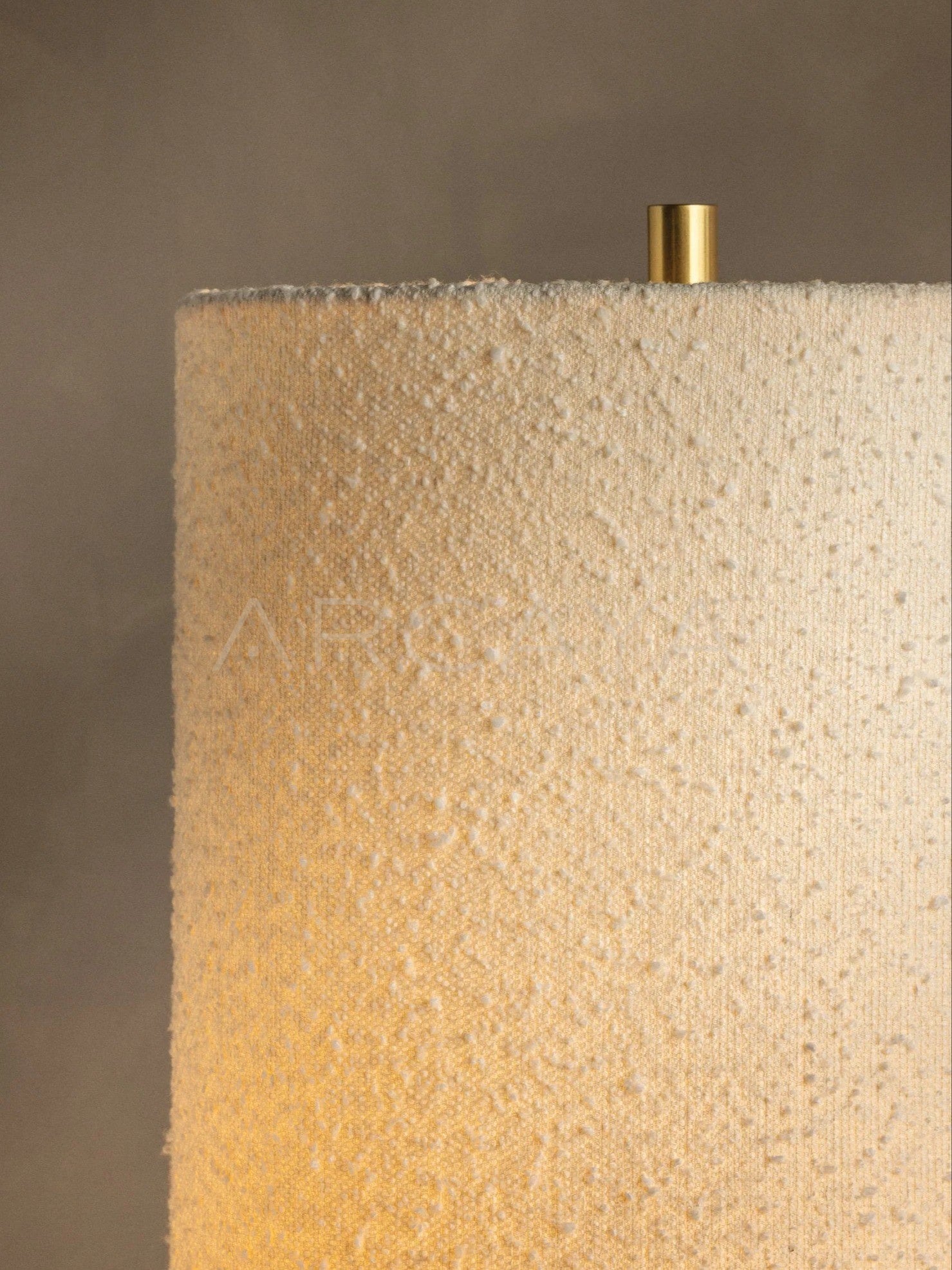 Straight Cylinder Fabric Floor Lamp - scene