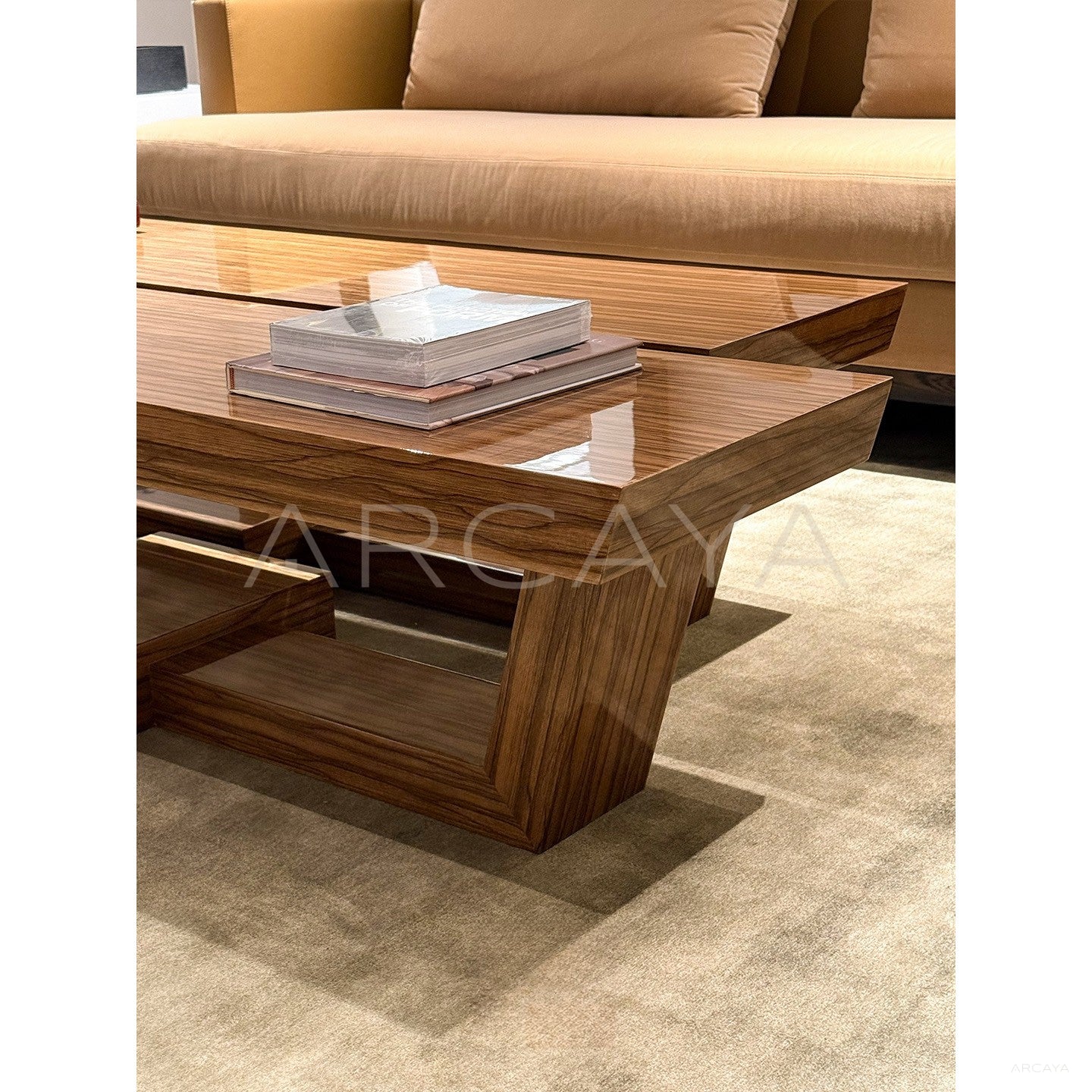 Bali Solid Wood Coffee Table - scene