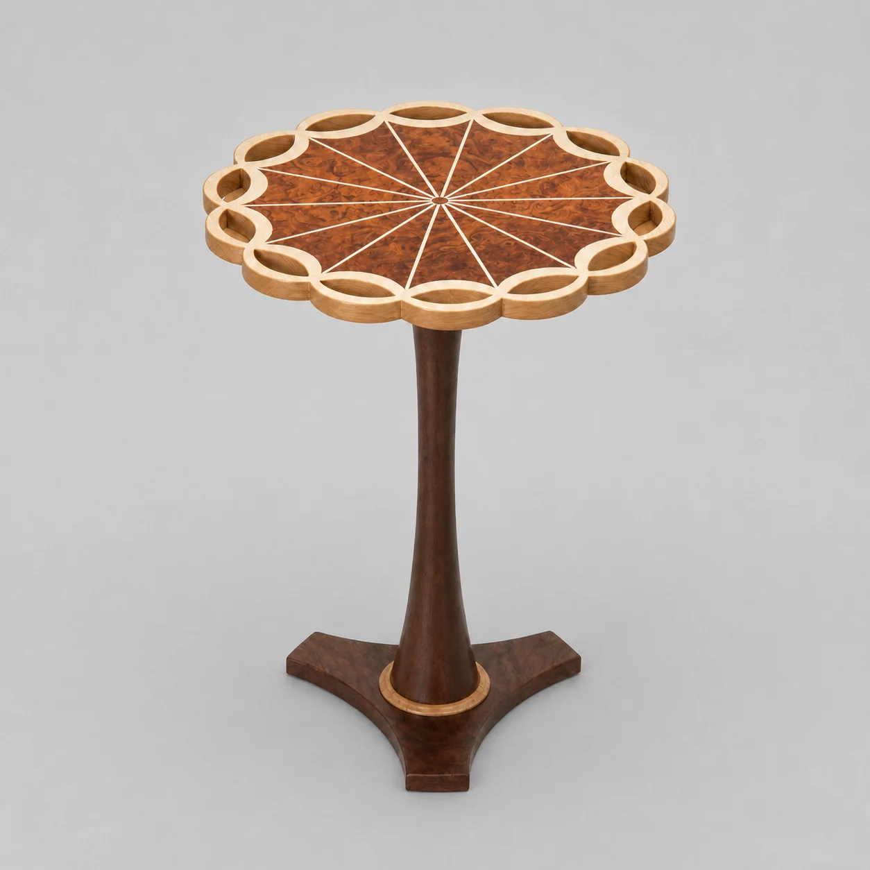 A00121 Side Table in a finished interior.