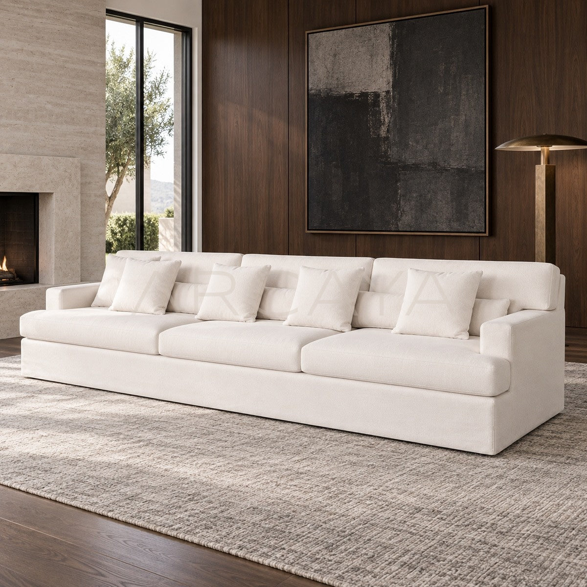 Minimalist Cream White Sofa