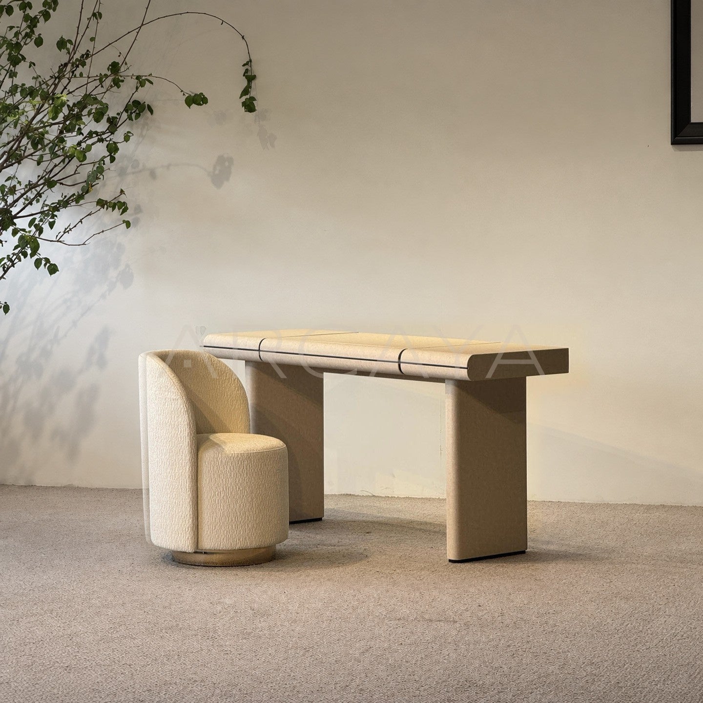 Minimalist Wraparound Desk Vanity - main