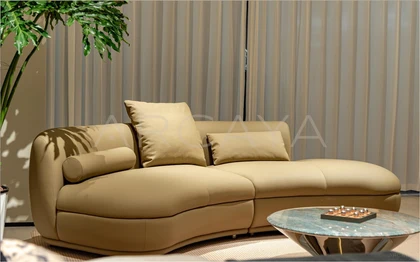 Petra Cloud Straight Sofa - front view 03