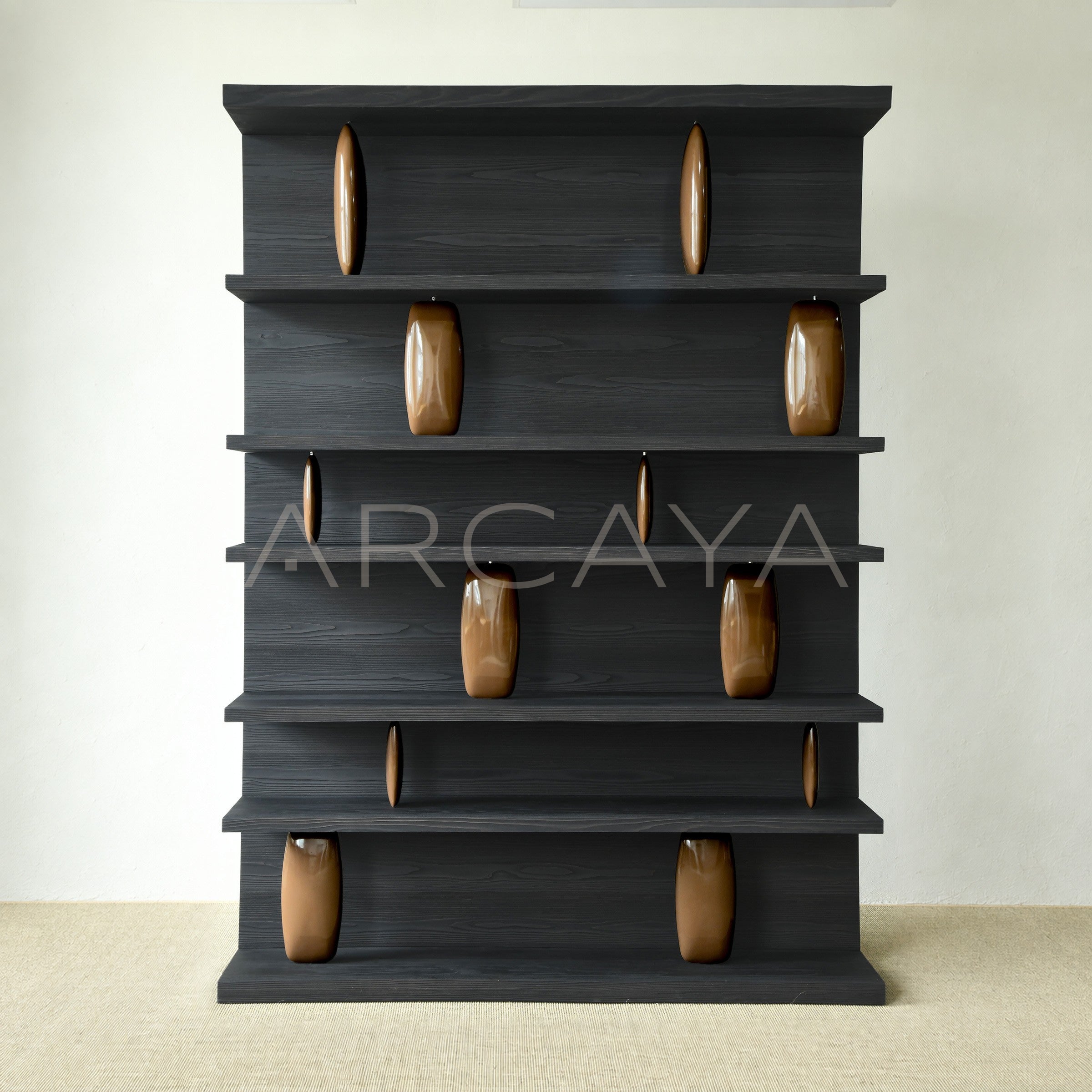 Sandblasted Cedar Old Money Bookshelf - main