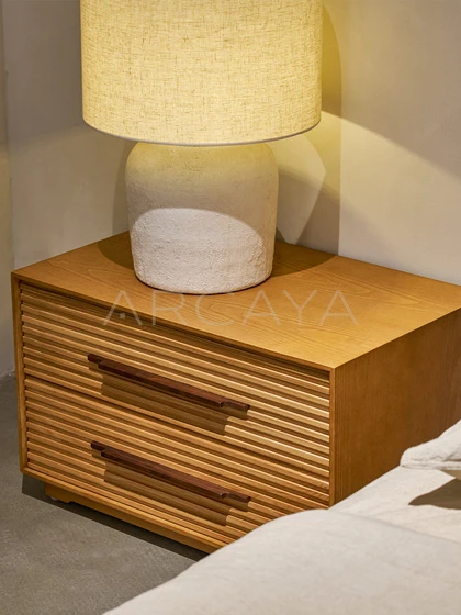 Riva Birch Bed - front view 08