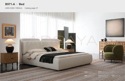 Aurelia Lumi Bed - front view 02