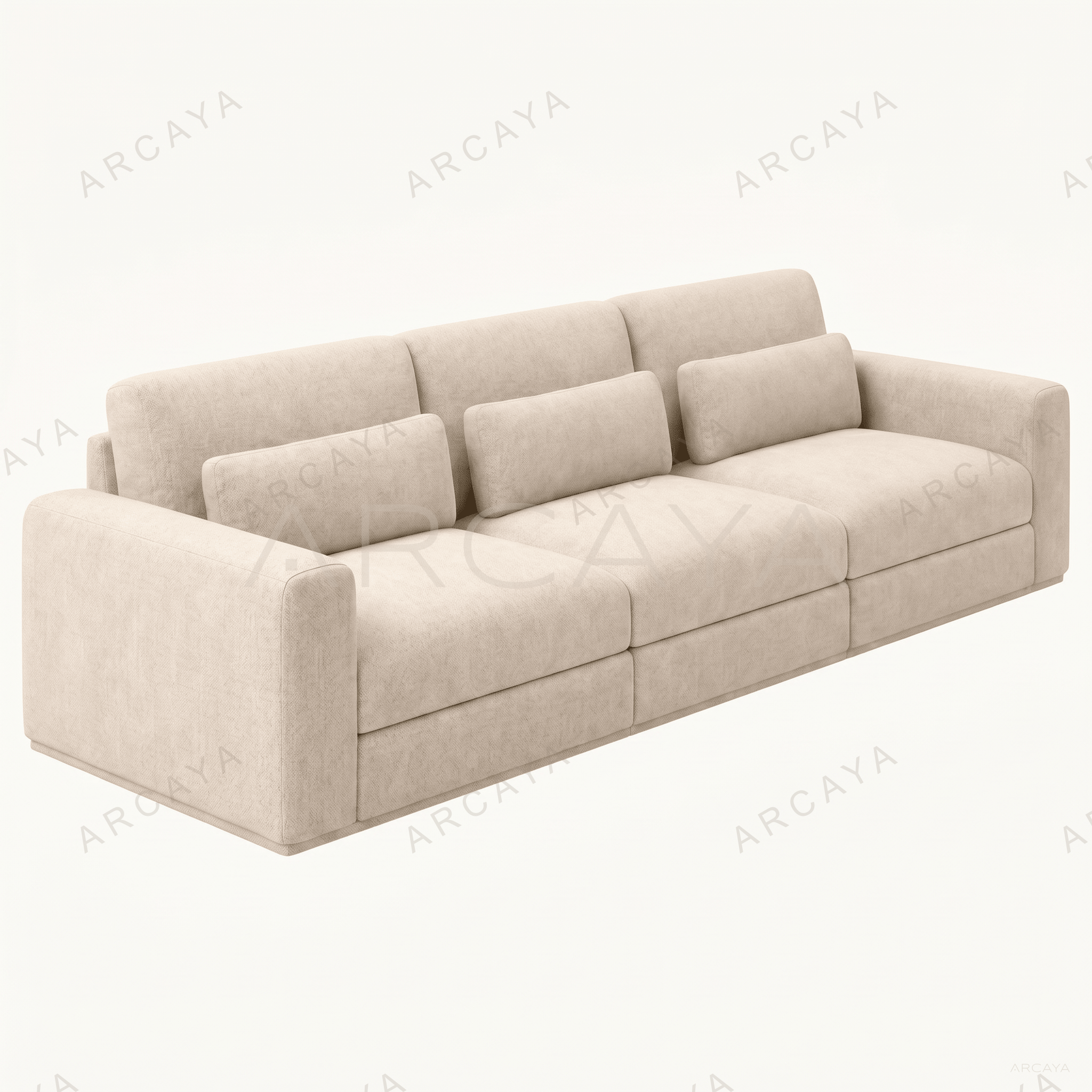 Contemporary Modular Three Seat Lounge Sofa