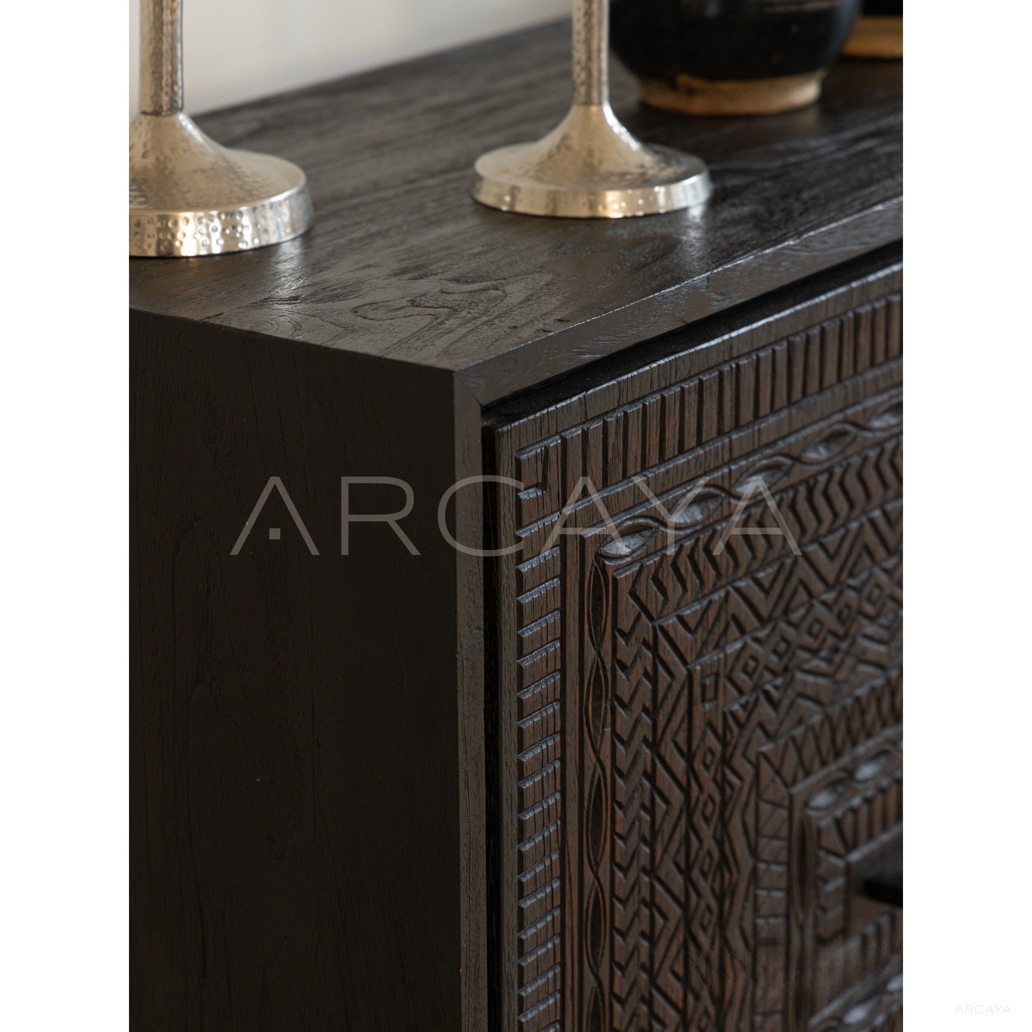 Hena Series E Cabinet Indonesian Teak - scene