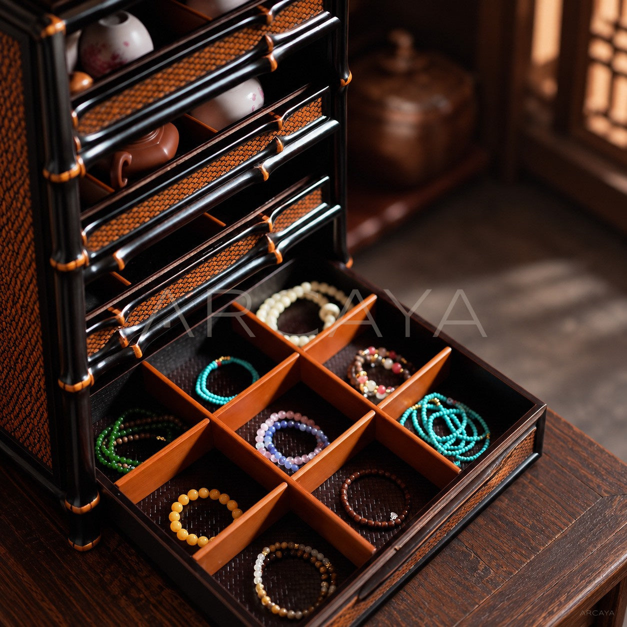Apothecary Cabinet Plain Woven Doors