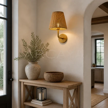 Elowen Terrace Table Lamp — styled interior view 03