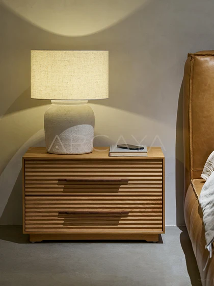 Riva Lumi Nightstand - front view 09