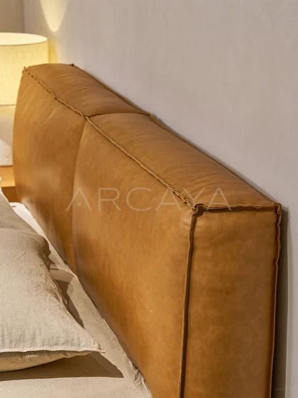 Riva Birch Bed - front view 06
