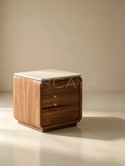 Alba Onyx Nightstand - product view 05
