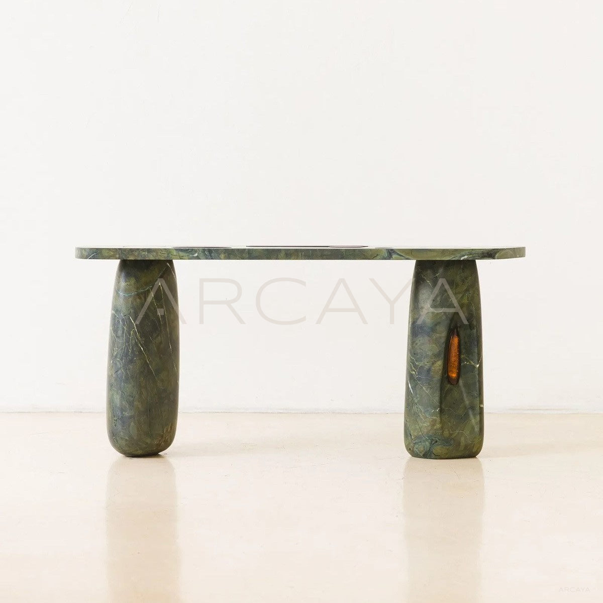 Yiduo Green Marble Console Table