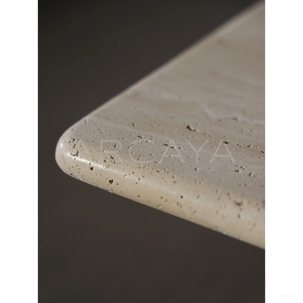 Yellow Travertine Coffee Table - scene