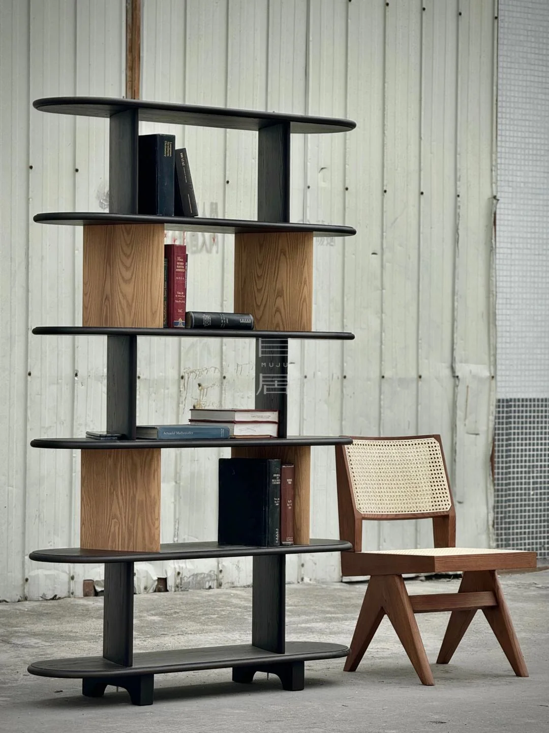 Dover Lane Bookcase in a finished interior.