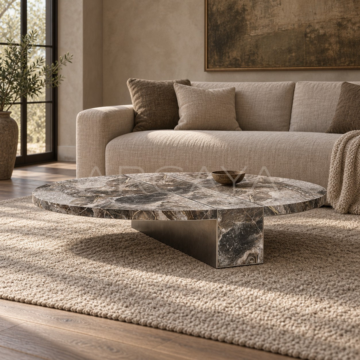 Aston Minimalist Marble Coffee Table Series