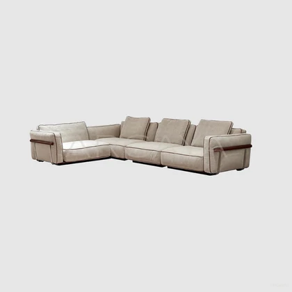 Petra Dune Straight Sofa - front view 04