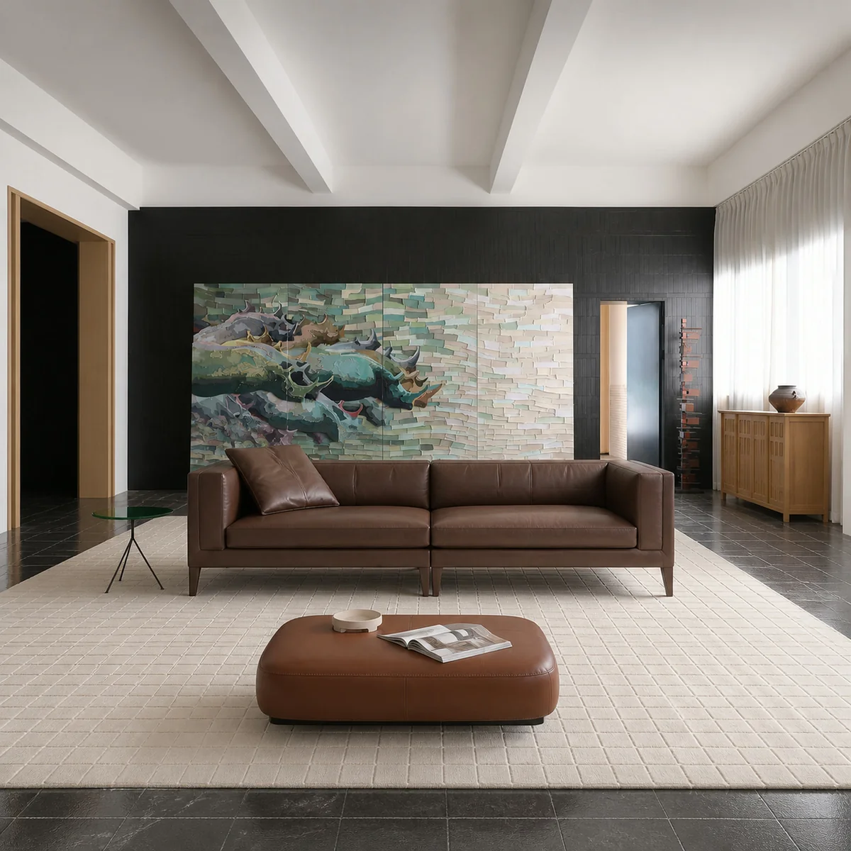Elara Garden Straight Sofa