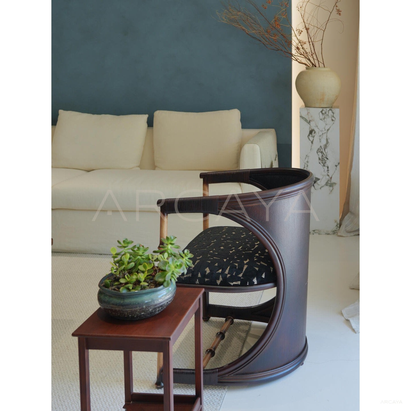 Autumn Home Coffee Table Lounge Chair - scene