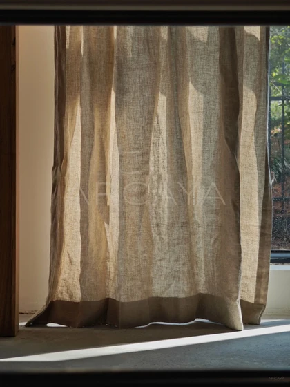 Nola Oak Curtain Panel - styled interior view 01