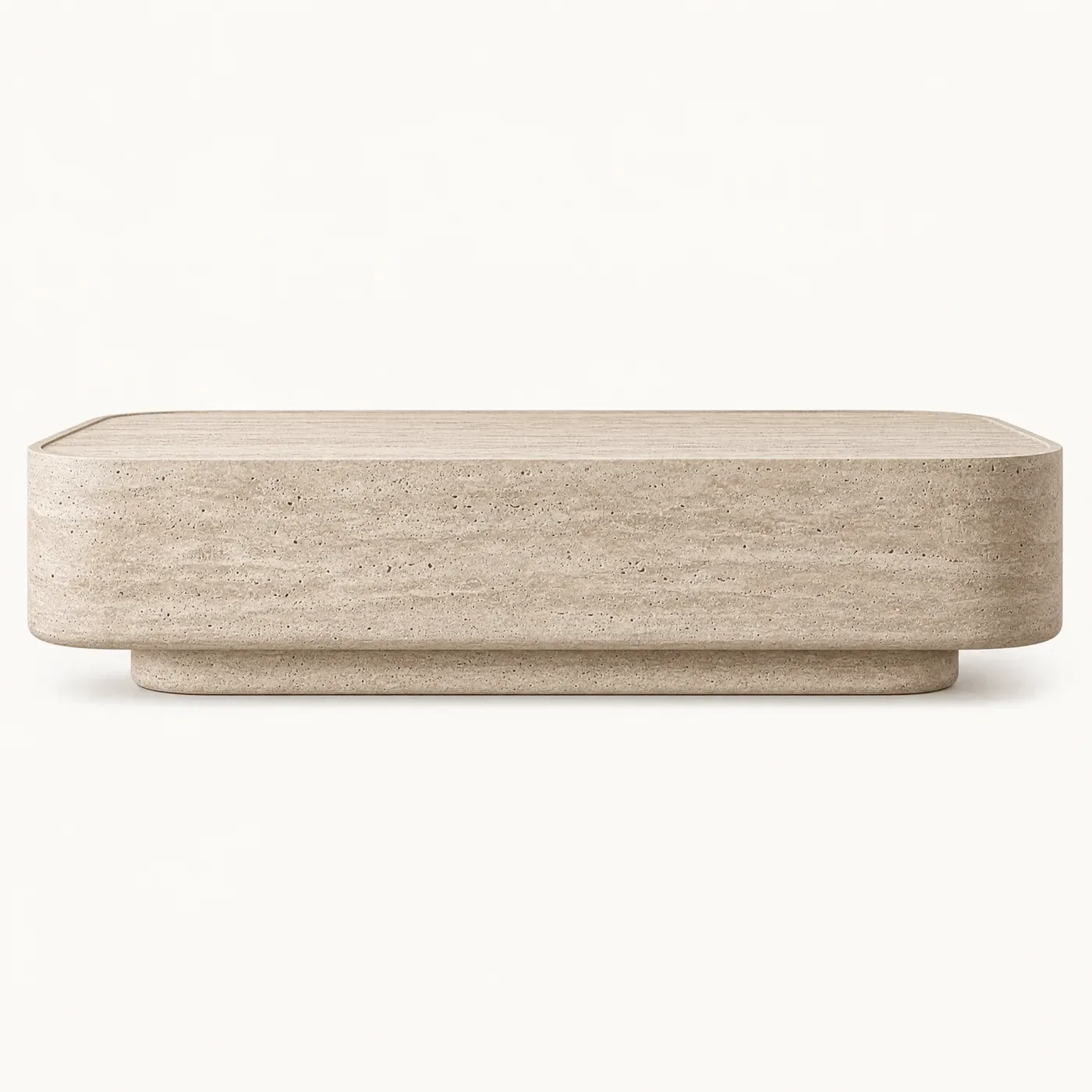 Massimo Travertine Coffee Table