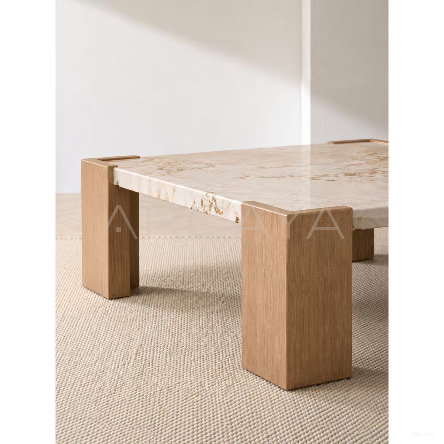 Persian White Jade Coffee Table - scene