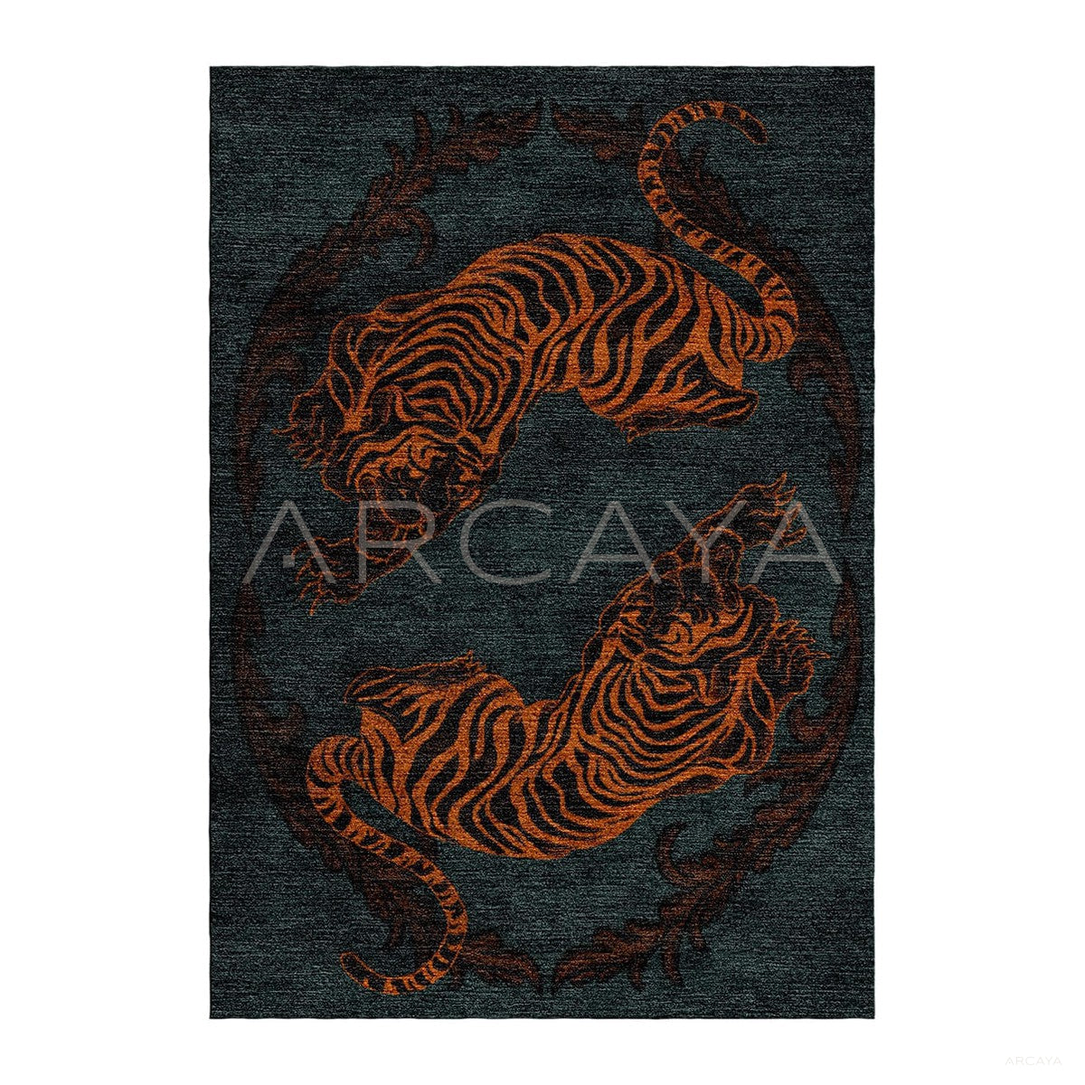 Tiger Stripe Totem Art Rug
