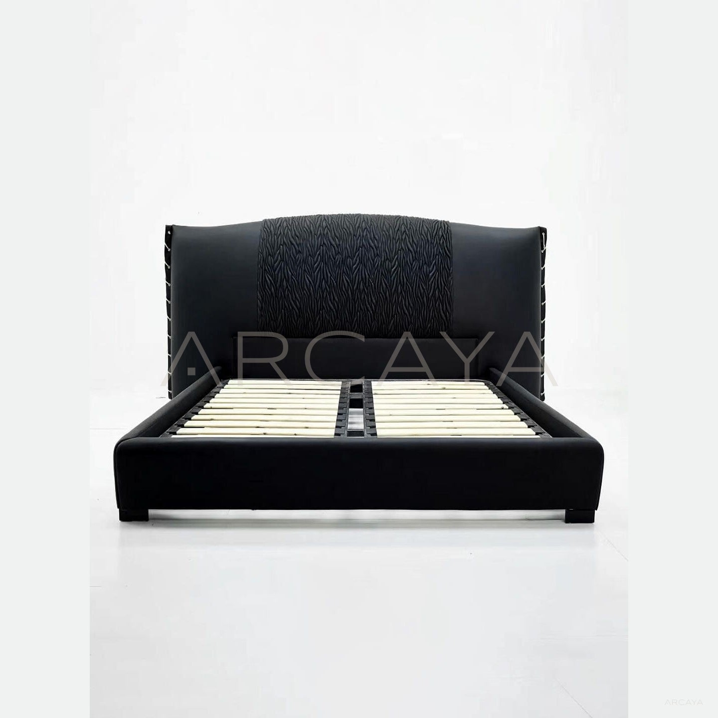 Black Italian Style Bed - scene