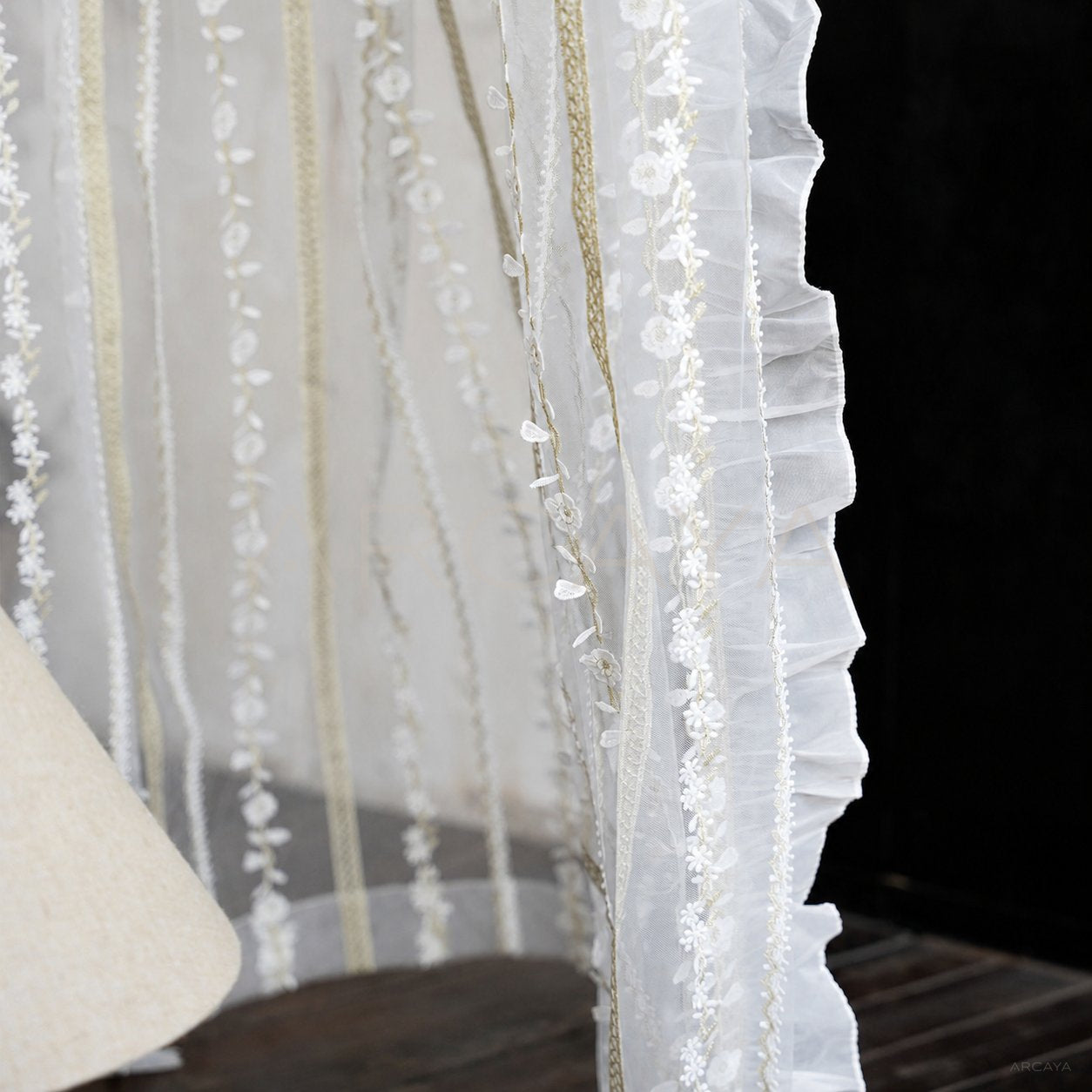 Dahlia Oak Curtain Panel