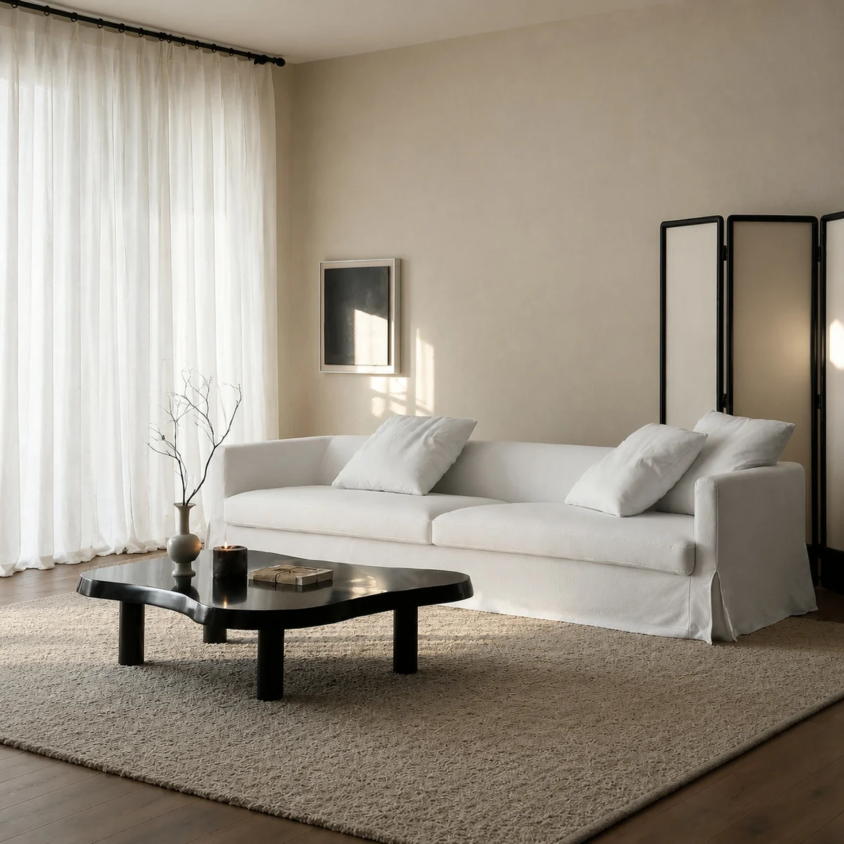 Elara Form Straight Sofa