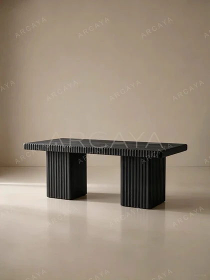 Zaccaria Fluted Ash Dining Table — view 02