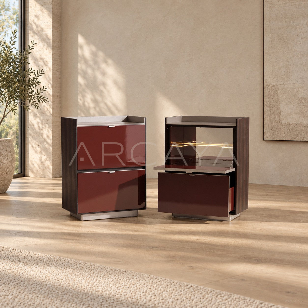 Two Tone Flip Door Sideboard