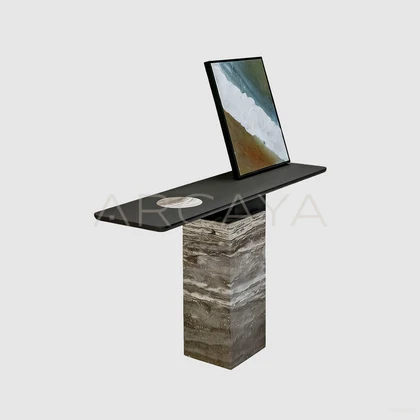 Liora Oak Cabinet - front view 03