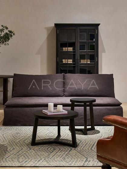 Riva Pearl Straight Sofa - front view 07