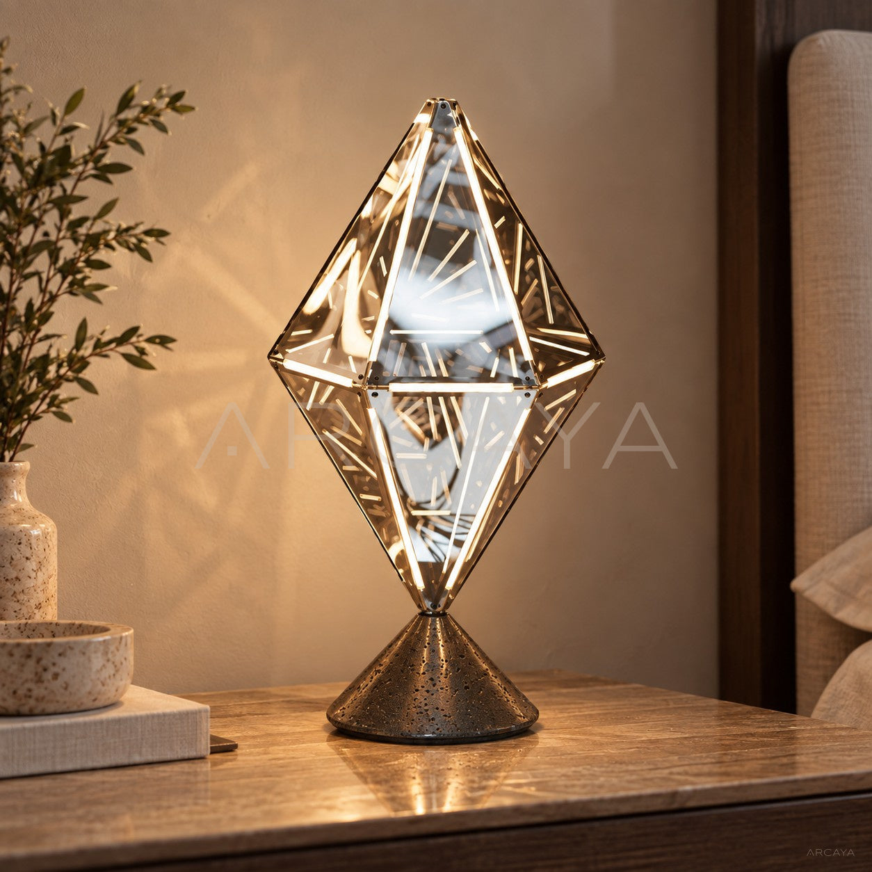 Prism Long Diamond Table Lamp 95372