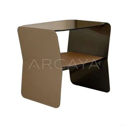 Orla Cedar Nightstand - product view on a white background 01