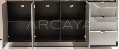 Luma Ivory Cabinet - front view 03