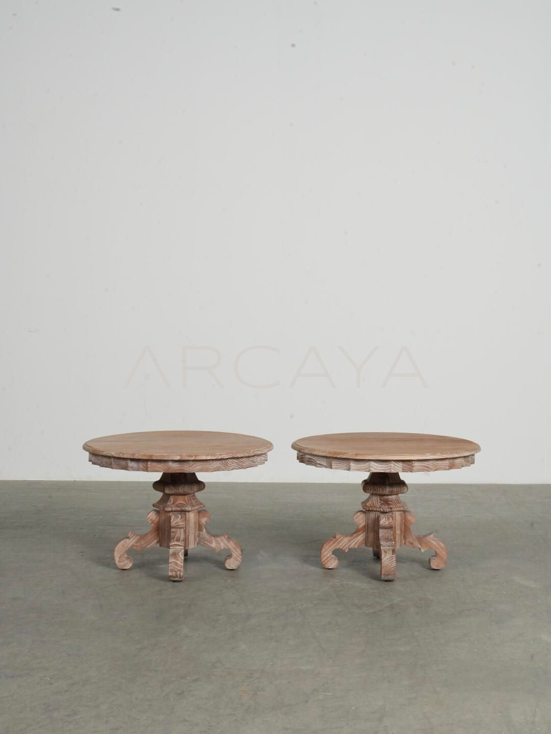 Wabi Sabi Distressed Side Table - scene