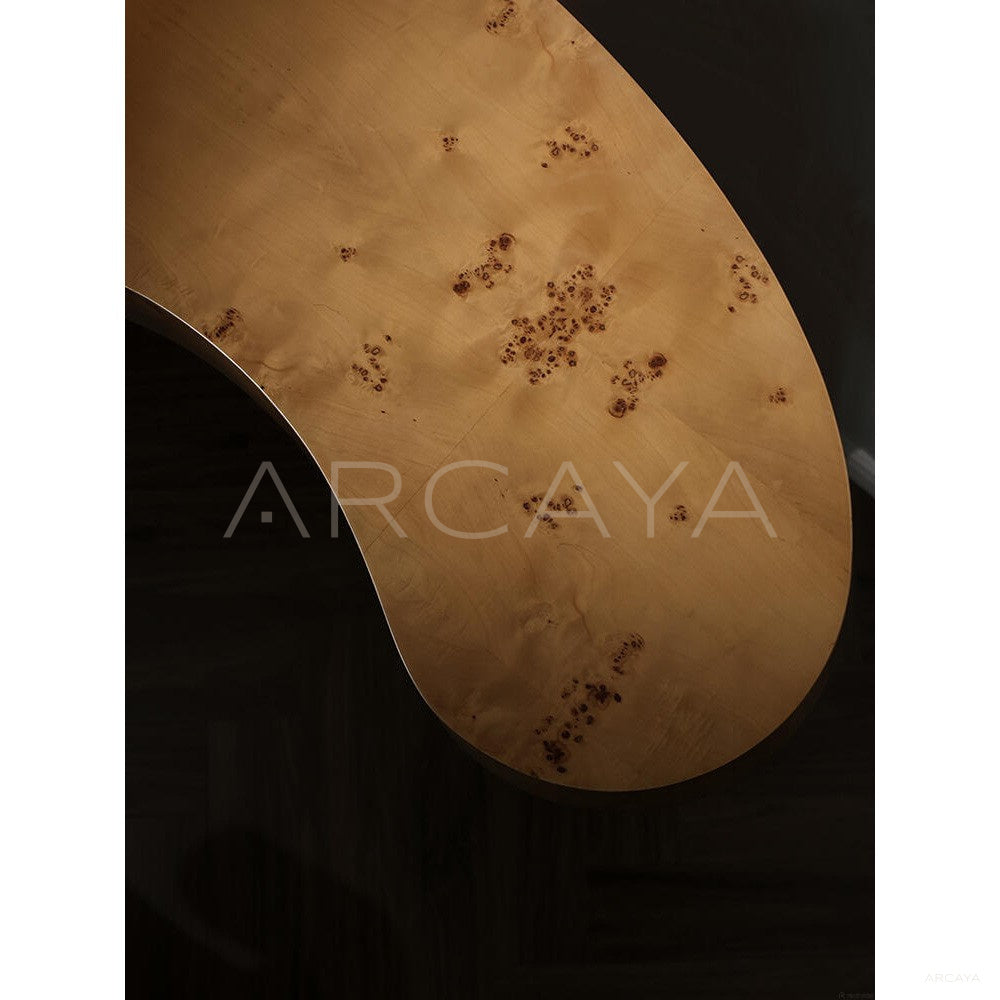 Burl Veneer Side Table - scene
