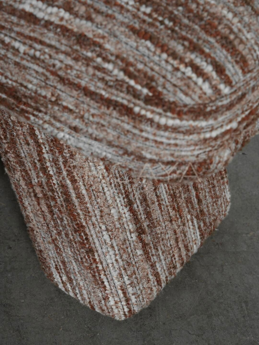 Bulbsquare Cotton Linen Vanity Stool - detail