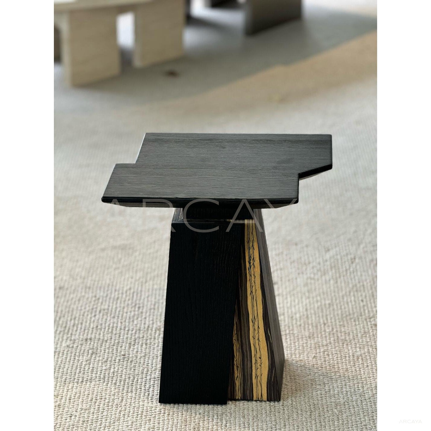 Art Veneer Two Tone Side Table - scene