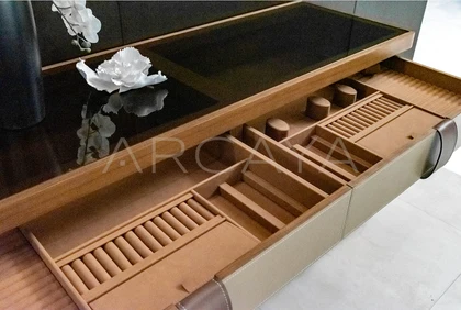 Liora Noir Cabinet - front view 02