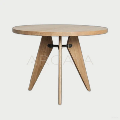 Flora Wood Decorative Object — neutral background 01