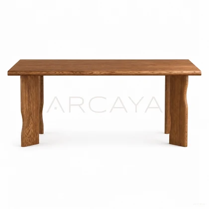 Sable Brook Dining Table - product view on a white background 04