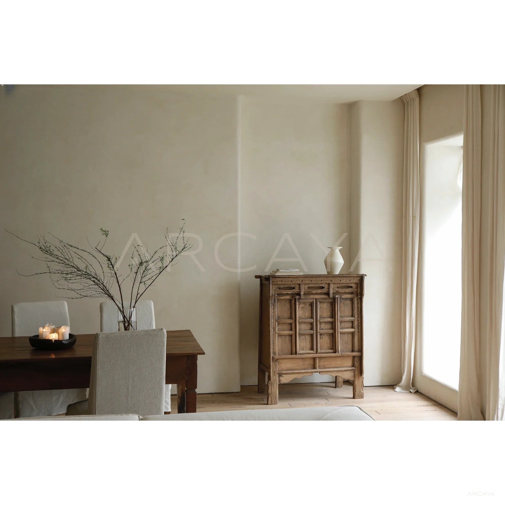 Reclaimed Old Wood Contemporary Piece — Storage - scene