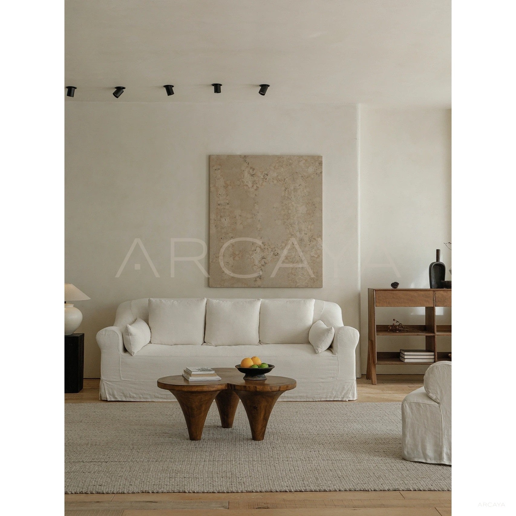 Rustic Warm Home Textures — Coffee Table - scene