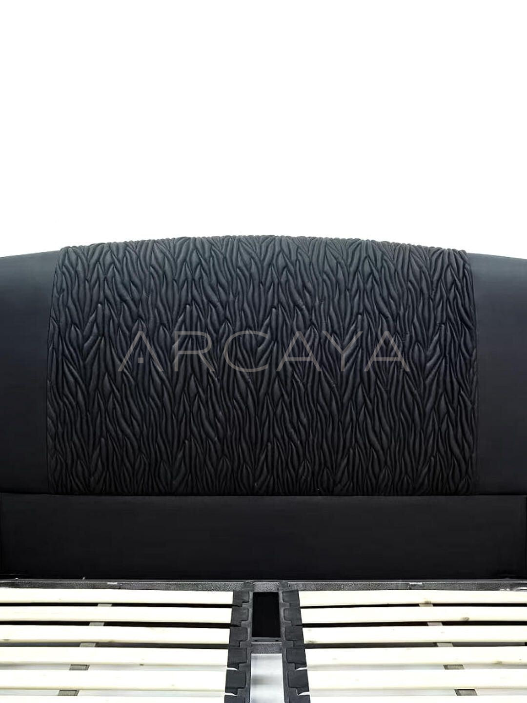 Black Italian Style Bed - detail